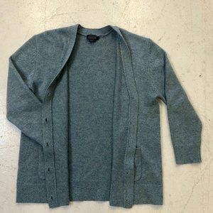 Pendleton Cardigan 100% Shetland Wool 5 Button 2 Pockets Size Large Light Blue